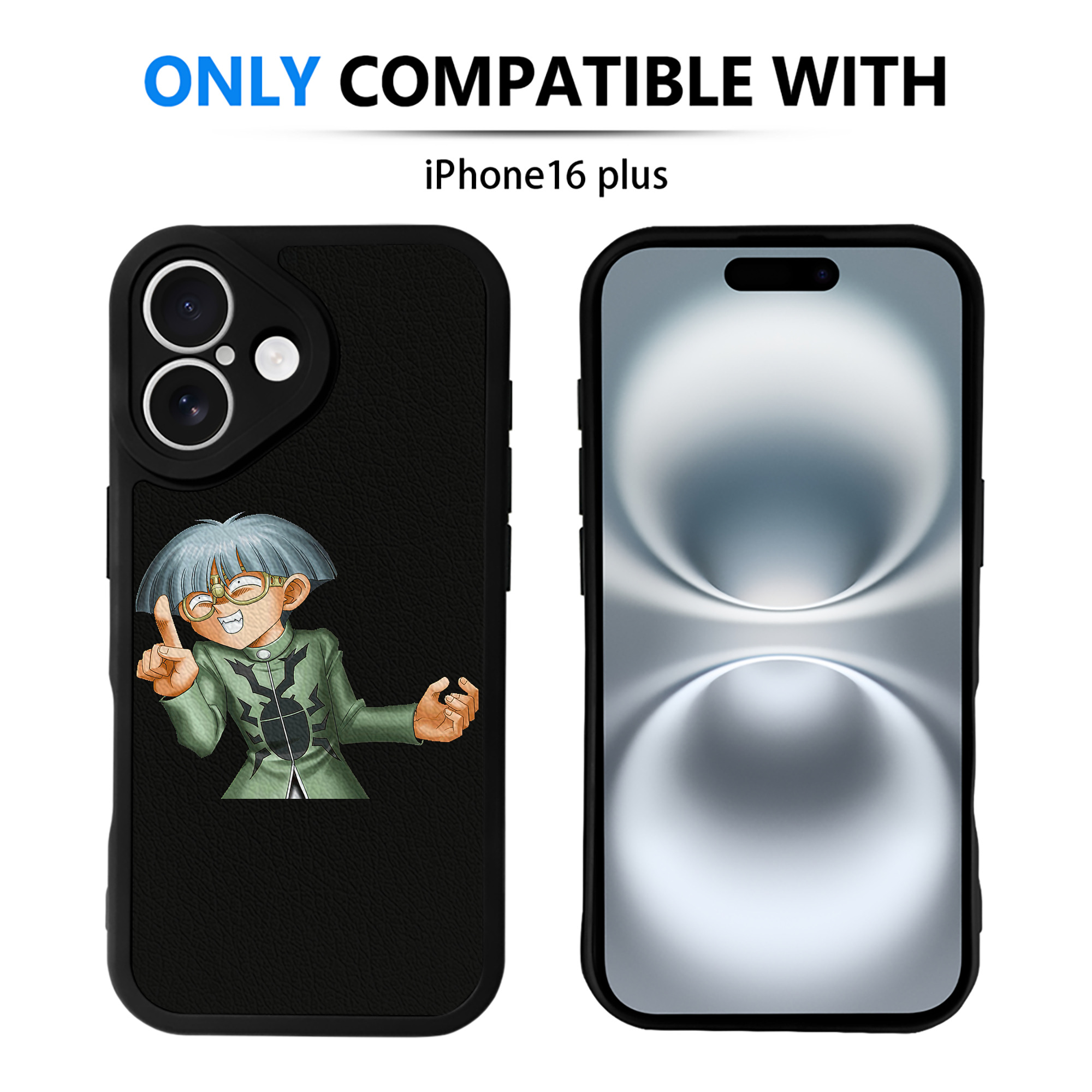 （画像用） 遊☆戯☆王 Yu-Gi-Oh! 【iPhone 16シリーズ対応】シリコンスマホケース（レザー調） 材質：シリコン